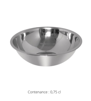 0.75cl stainless steel bowl